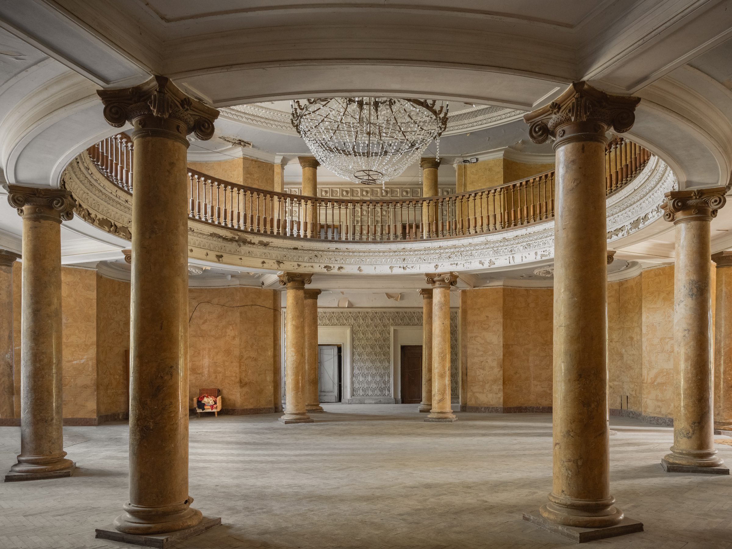 Columned rotunda of Sanatorium Metallurgist, Tskaltubo, Georgia — from The Last Sitting